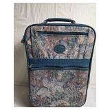 Vintage Hard Shell and Tapestry Suitcases - Set of 2