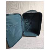 Vintage Hard Shell and Tapestry Suitcases - Set of 2