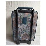 Vintage Hard Shell and Tapestry Suitcases - Set of 2