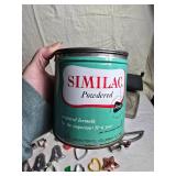 Collection of Vintage Kitchen Utensils and Cookie Cutters, Similac Can and More