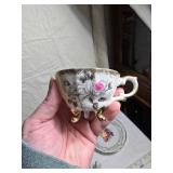 Collection of Vintage Floral Teacups and Plates
