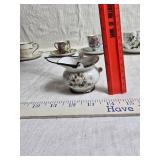 Collection of Vintage Floral Teacups and Plates