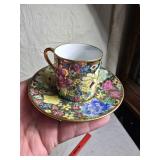 Collection of Vintage Floral Teacups and Plates