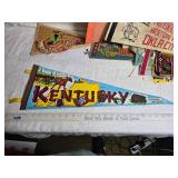 Vintage Travel Souvenir Pennants