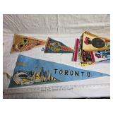 Vintage Travel Souvenir Pennants