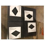 Lot of TrafficMaster Black 24 in. W x 24 in. L x 0.47 in. Foam Interlocking Gym Floor Tiles (6 Tiles/Pack) (24 sq. ft.)  Customer Returns See Pictures
