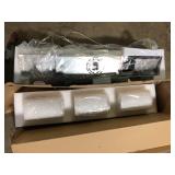 Artika Crystal Cube 13-Watt 3 Light Chrome Modern Integrated LED Pendant Light Fixture for Dining Room or Kitchen Customer Returns See Pictures