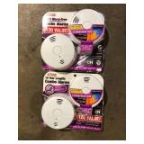 Lot of Kidde 10-Year Worry-Free Smoke and Carbon Monoxide Detector, Battery Powered with Voice Alarm (2-Pack) Customer Returns See Pictures