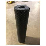 Workforce Black 36 in. x 20 ft. Vinyl Diamond Plate Commercial Floor Mat     Customer Returns See Pictures