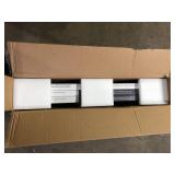 Glacier Bay 18 in. W x 30 in. H Oval Shape Aluminum Framed Wall Bathroom Vanity Mirror in Silver (Screws Not Included) Customer Returns See Pictures