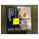 Hampton Bay Castleford 3-Light Oil Rubbed Bronze Transitional Classic Chandelier for Dining Areas with No Bulbs Included   Customer Returns See Pictures