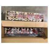 Hampton Bay Regan 29.13 in. 4-Light Espresso Bronze Vanity Light with Clear Glass Shades    Customer Returns See Pictures