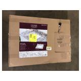 Home Decorators Collection 31 in. W x 22 in. D Cultured Marble White Rectangular Single Sink Vanity Top in Bianco Antico     Customer Returns See Pictures