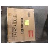 24 in. W x 18.1 in. D x 18.1 in. H Single Sink Bath Vanity in White with White Ceramic Top and Drain Faucet Set      Customer Returns See Pictures