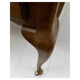 Vintage Three Drawer Wooden Entryway/Console Table with Wheels