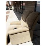 SLUMBERLAND - Super Sagless Corp. Mechanism - Grey Electric Lift Recliner - Very Good Condition