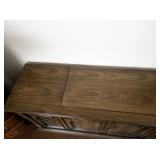 1978 MAGNAVOX AM/FM, Record Player, Cassette Eight Adaptor, Stereo Console Table ***Works Great!***