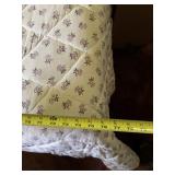 French Provincial Style Twin Bed Frame/Mattress/Boxspring Set with Pink Floral Duvet Set