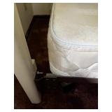 French Provincial Style Twin Bed Frame/Mattress/Boxspring Set with Pink Floral Duvet Set