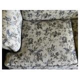 KING HICKORY - Two Floral Pattern Loveseat Couches