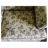 KING HICKORY - Two Floral Pattern Loveseat Couches