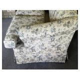 KING HICKORY - Two Floral Pattern Loveseat Couches