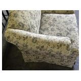 KING HICKORY - Two Floral Pattern Loveseat Couches