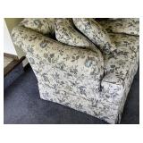 KING HICKORY - Two Floral Pattern Loveseat Couches