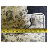 KING HICKORY - Two Floral Pattern Loveseat Couches