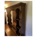 Solid Wooden Decorative Mirror with Three Shelves for Vanity/Dresser