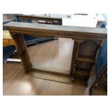 Solid Wooden Decorative Mirror with Three Shelves for Vanity/Dresser