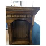 Solid Wooden Decorative Mirror with Three Shelves for Vanity/Dresser