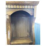 Solid Wooden Decorative Mirror with Three Shelves for Vanity/Dresser