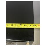 Black Metal 4 Drawer Filing Cabinet - Excellent Condition! Locks!