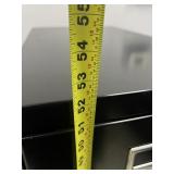 Black Metal 4 Drawer Filing Cabinet - Excellent Condition! Locks!