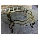 Round Coffee Table - THICK Glass Top