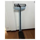 Vintage Blue Health O Meter Scale