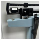 Vintage Blue Health O Meter Scale