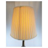 Tall Vintage STIFFEL White Porcelain Lamp with Shade