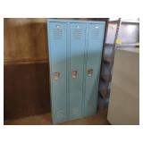 Three Door Locker Unit, 36x12x72...