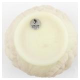 FENTON Pink Satin Rose Burmese Rose Bowl.