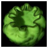 FENTON Pink Satin Rose Burmese Rose Bowl.