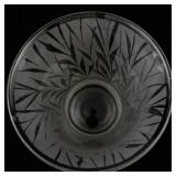 FENTON 6" San Toy Etched Leaf Design Vase.