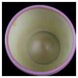 FENTON 4.5" Burmese Hand Painted Raspberry Vine Vase.