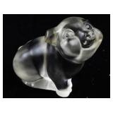 FENTON Sitting Pig Figurine.