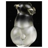 FENTON Sitting Pig Figurine.