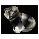 FENTON Sitting Pig Figurine.