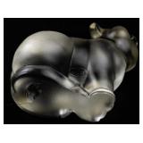 FENTON Sitting Pig Figurine.