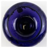 FENTON 4" Royal Purple Floral Pattern 24k Gold Accents Hand painted Covered Box. ***LIMITED EDITION #269/250***