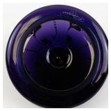 FENTON 4" Royal Purple Floral Pattern 24k Gold Accents Hand painted Covered Box. ***LIMITED EDITION #269/250***